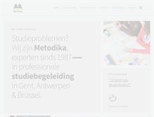 Tablet Screenshot of metodika.be